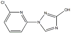 1-(6-CHLORO-2-PYRIDYL)-1H-3-HYDROXY-1,2,4-TRIAZOLE Struktur