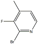 2-BROMO-3-FLUORO-4-PICOLINE,98% Struktur