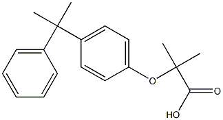 2-METHYL-2-[4-(1-METHYL-1-PHENYLETHYL)PHENOXY]PROPANOIC ACID Struktur