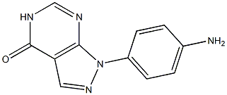 1-(4-AMINOPHENYL)-1,5-DIHYDRO-4H-PYRAZOLO[3,4-D]PYRIMIDIN-4-ONE Struktur