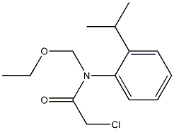 2-CHLORO-N-(ETHOXYMETHYL)-N-(2-ISOPROPYLPHENYL)ACETAMIDE Struktur