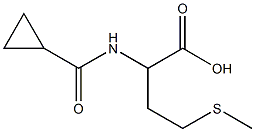 2-[(CYCLOPROPYLCARBONYL)AMINO]-4-(METHYLTHIO)BUTANOIC ACID Struktur