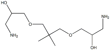 1-Amino-3-[3-(3-amino-2-hydroxy-propoxy)-2,2-dimethyl-propoxy]-propan-2-ol Struktur