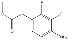 METHYL 4-AMINO-2,3-DIFLUOROPHENYACETATE Struktur