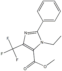 3-ETHYL-2-PHENYL-5-TRIFLUOROMETHYL-3H-IMIDAZOLE-4-CARBOXYLIC ACID METHYL ESTER Struktur