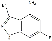 4-AMINO-6-FLUORO-3-BROMOINDAZOLE Struktur