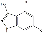 6-CHLORO-3,4-DIHYDROXYINDAZOLE Struktur