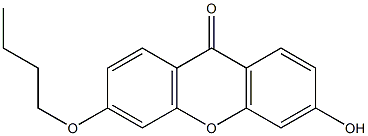 3-HYDROXY-6-BUTOXYXANTHONE Struktur