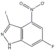 6-FLUORO-3-IODO-4-NITROINDAZOLE Struktur