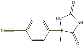 5-(4-CYANOPHENYL)-5-METHYLHYDANTOIN Struktur