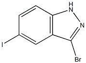 3-BROMO-5-IODOINDAZOLE Struktur