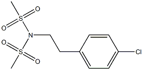 N-(4-chlorophenethyl)-N-(methylsulfonyl)methanesulfonamide Struktur