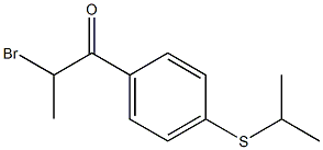 2-bromo-1-[4-(isopropylthio)phenyl]propan-1-one Struktur