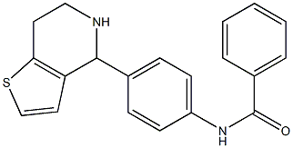 N-[4-(4,5,6,7-tetrahydrothieno[3,2-c]pyridin-4-yl)phenyl]benzenecarboxamide Struktur