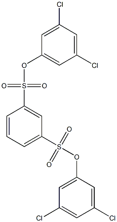 di(3,5-dichlorophenyl) benzene-1,3-disulfonate Struktur