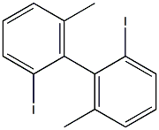 2,2'-diiodo-6,6'-dimethyl-1,1'-biphenyl Struktur