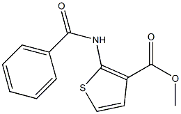 methyl 2-(benzoylamino)thiophene-3-carboxylate Struktur