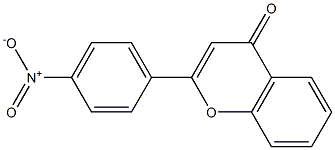 2-(4-nitrophenyl)-4H-chromen-4-one Struktur