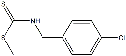 methyl N-(4-chlorobenzyl)carbamodithioate Struktur