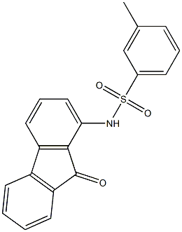 3-methyl-N-(9-oxo-9H-fluoren-1-yl)benzenesulfonamide Struktur