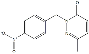 6-methyl-2-(4-nitrobenzyl)-2,3-dihydropyridazin-3-one Struktur