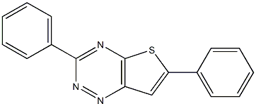 3,6-diphenylthieno[2,3-e][1,2,4]triazine Struktur