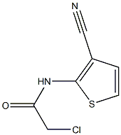 N1-(3-cyano-2-thienyl)-2-chloroacetamide Struktur