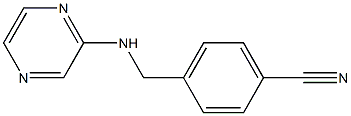 4-[(2-pyrazinylamino)methyl]benzenecarbonitrile Struktur