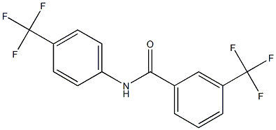 3-(trifluoromethyl)-N-[4-(trifluoromethyl)phenyl]benzenecarboxamide Struktur