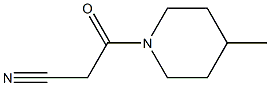 3-(4-methylpiperidino)-3-oxopropanenitrile Struktur