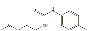 N-(2,4-dimethylphenyl)-N'-(3-methoxypropyl)thiourea Struktur