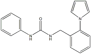 N-phenyl-N'-[2-(1H-pyrrol-1-yl)benzyl]urea Struktur