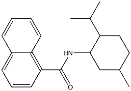 N1-(2-isopropyl-5-methylcyclohexyl)-1-naphthamide Struktur