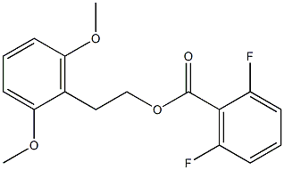 2,6-dimethoxyphenethyl 2,6-difluorobenzoate Struktur