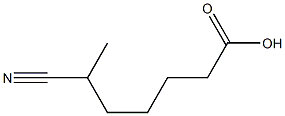 6-cyanoheptanoic acid Struktur