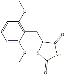 5-(2,6-dimethoxybenzyl)-1,3-thiazolane-2,4-dione Struktur