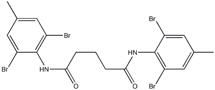 N1,N5-di(2,6-dibromo-4-methylphenyl)pentanediamide Struktur