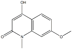 4-hydroxy-7-methoxy-1-methyl-1,2-dihydroquinolin-2-one Struktur