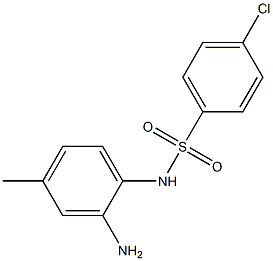 N1-(2-amino-4-methylphenyl)-4-chlorobenzene-1-sulfonamide Struktur