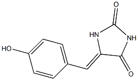 5-(4-hydroxybenzylidene)imidazolidine-2,4-dione Struktur