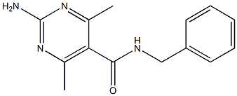 2-amino-N-benzyl-4,6-dimethyl-5-pyrimidinecarboxamide Struktur