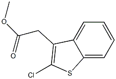 Methyl 2-chlorobenzo[b]thien-3-ylacetate Struktur