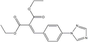 diethyl 2-{[4-(1H-1,2,4-triazol-1-yl)phenyl]methylene}malonate Struktur