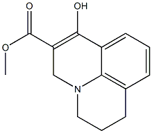 methyl 7-hydroxy-2,3-dihydro-1H,5H-pyrido[3,2,1-ij]quinoline-6-carboxylate Struktur