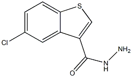 5-Chlorobenzo[b]thiophene-3-carboxylic acid hydrazide Struktur