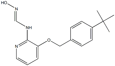 N-(3-{[4-(tert-butyl)benzyl]oxy}pyridin-2-yl)-N'-hydroxyiminoformamide Struktur