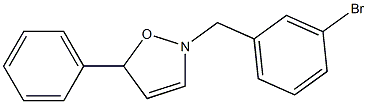 2-(3-bromobenzyl)-5-phenyl-2,5-dihydroisoxazole Struktur