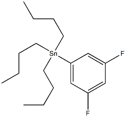 tributyl(3,5-difluorophenyl)stannane Struktur