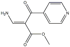 methyl 3-amino-2-isonicotinoylacrylate Struktur