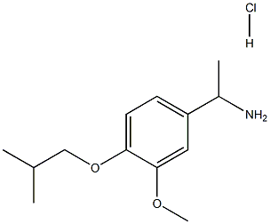 1-(4-isobutoxy-3-methoxyphenyl)ethanamine hydrochloride Struktur